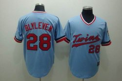 Mlb Minnesota Twins 28 BLYLEVEN Blue jersey