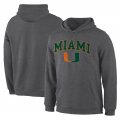 Fanatics Branded Miami Hurricanes Charcoal Campus Pullover Hoodie