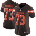 Women Browns #73 Toe Thomas brown Nike Color Rush Limited Jerseys