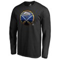 Men's Buffalo Sabres Fanatics Branded Black Midnight Mascot Long Sleeve T-Shirt