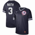 Nike New York Yankees #3 Babe Ruth dark blue mlb jersey