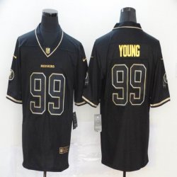 Washington Redskins #99 Young Nike black gold Color Rush Limited Jersey