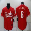 Nike Cincinnati Reds #6 Jonathan India red throwback baseball jersey