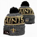 2024 New Orleans Saints black gray gold NFL Sports Cuffed Knit Hats