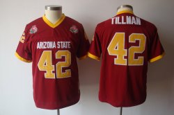 NCAA 42# TILLMAN red cheap jerseys