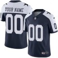 Customized Cowboys white blue thanksgiving nike Color Rush Limited Jersey