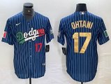 Los Angeles Dodgers #17 Shohei Ohtani Nike blue fashion majestic baseball Jersey-BD 06