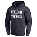 Men's Winnipeg Jets Fanatics Branded Navy Big & Tall Hometown Collection Defend Pullover Hoodie