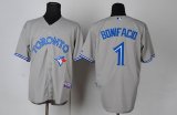 Toronto Blue Jays #1 Emilio Bonifacio Grey MLB Jerseys