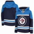 Custom Adidas Winnipeg Jets blue personality Ice Hockey Hooded Sweatshirt 01