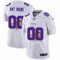 Customized Nike Dallas Vikings white Color Rush Limited Jersey Shadow edition