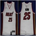 Nike Miami Heat #25 Kendrick Nunn white nba basketball jerseys