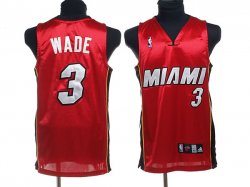 adidas Miami Heat 3 Dwyane Wade red nba jersey