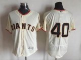 2016 San Francisco Giants 40 Madison Bumgarner beige Flexbase Authentic Collection Jersey