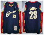 Cleveland Cavaliers 23# LeBron James throwback blue nba jerseys