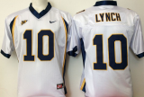 California Golden Bears #10 Marshawn Lynch white collgeg jersey