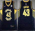 Nike Indiana Pacers #43 Pascal Siakam Navy NBA basketball jerseys -XD