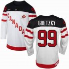 Olympic CA. #99 Wayne Gretzky White 100th Anniversary Stitched NHL Jerseys