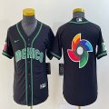 Women 2023 World Cup Mexico blank black majestic MLB baseball Jerseys-BD 08