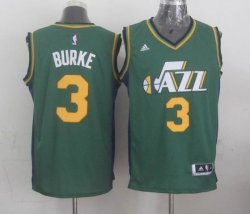 2015 Utah Jazz #3 Trey Burke green adidas nba Jersey