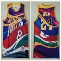 Los Angeles Lakers 8 and 24 Kobe Bryant rainbow NBA basketball jerseys-S8