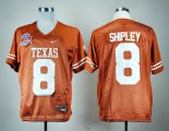 Nike Texas Longhorns Jordan Shipley 8 Burnt Orange 2010 BCS Patch College Football Jersey