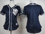 women San Diego Padres #27 blank dark blue mlb baseball jerseys