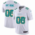 Customized Nike Miami Dolphins white Color Rush Limited Jersey Shadow edition