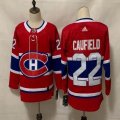 Adidas Montreal Canadiens #22 Caufield red hockey jersey-FH