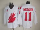 Team Canada #11 Mark Messier white NHL hockey Jerseys