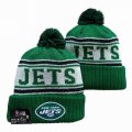 2024 New York Jets green white NFL Sports Cuffed Knit Hats 02