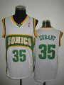 Seattle Supersonic 35 Kevin Durant white Hardwood Classics Revolution 30 NBA Jerseys