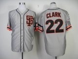 San Francisco Giants 22 Will Clark Grey MLB Jerseys