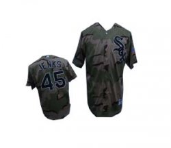 Chicago White sox JENKS Camo 45# gray jersey