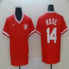 Nike Cincinnati Reds #14 Pete Rose Red throwback MLB baseball Jerseys