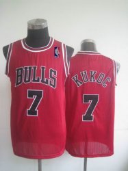 Chicago Bulls #7 Toni Kukoc red nba Jersey