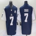 Dallas Cowboys #7 Trevon Diggs blue white Nike Color Rush Limited Jersey 03