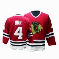 Bobby Orr Jersey 4 Red Throwback Chicago Blackhawks Jerseys