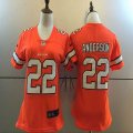 Women Denver Broncos #22 Anderson Nike orange Color Rush Limited Jersey