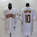 Nike San Diego Padres #10 Jurickson Profar white majestic mlb Jerseys-BD