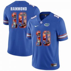 Custom Florida Gators #10 Josh Hammond blue fashion college football jersey