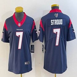 Women Nike Houston Texans #7 C.J. Stroud blue Color Rush Limited Jersey-BD