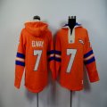 Denver Broncos #7 John Elway orange nfl Hooded Sweatshirt