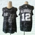 Nike San Antonio Spurs #12 LaMarcus Aldridge black nba basketball jersey-LT