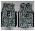 Adidas San Antonio Spurs LEONARD 2# camo NBA Jerseys