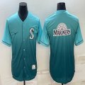 Nike Seattle Mariners blank green majestic mlb jersey-BD 02