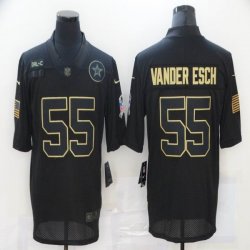 Nike Dallas Cowboys #55 Leighton Vander Esch black Salute To Service Limited Jersey-BD