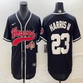 Nike Anaheim Angels #23 Michael Harris II black MLB Baseball jerseys Joint name-BD