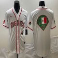 2023 World Cup Mexico blank white majestic baseball jerseys 11