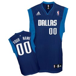 Dallas Mavericks Custom dk blue adidas Road Jersey for sale